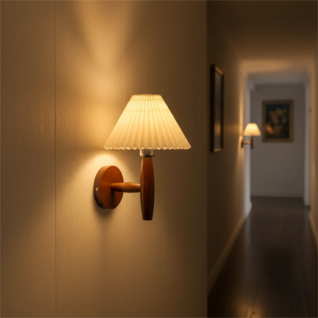 Wall Light Paper Umbrella Creative LED Wall Lamp Bedside Sconces Fixtures for Home Decorations Japan Style Bedroom Livingroom Qme