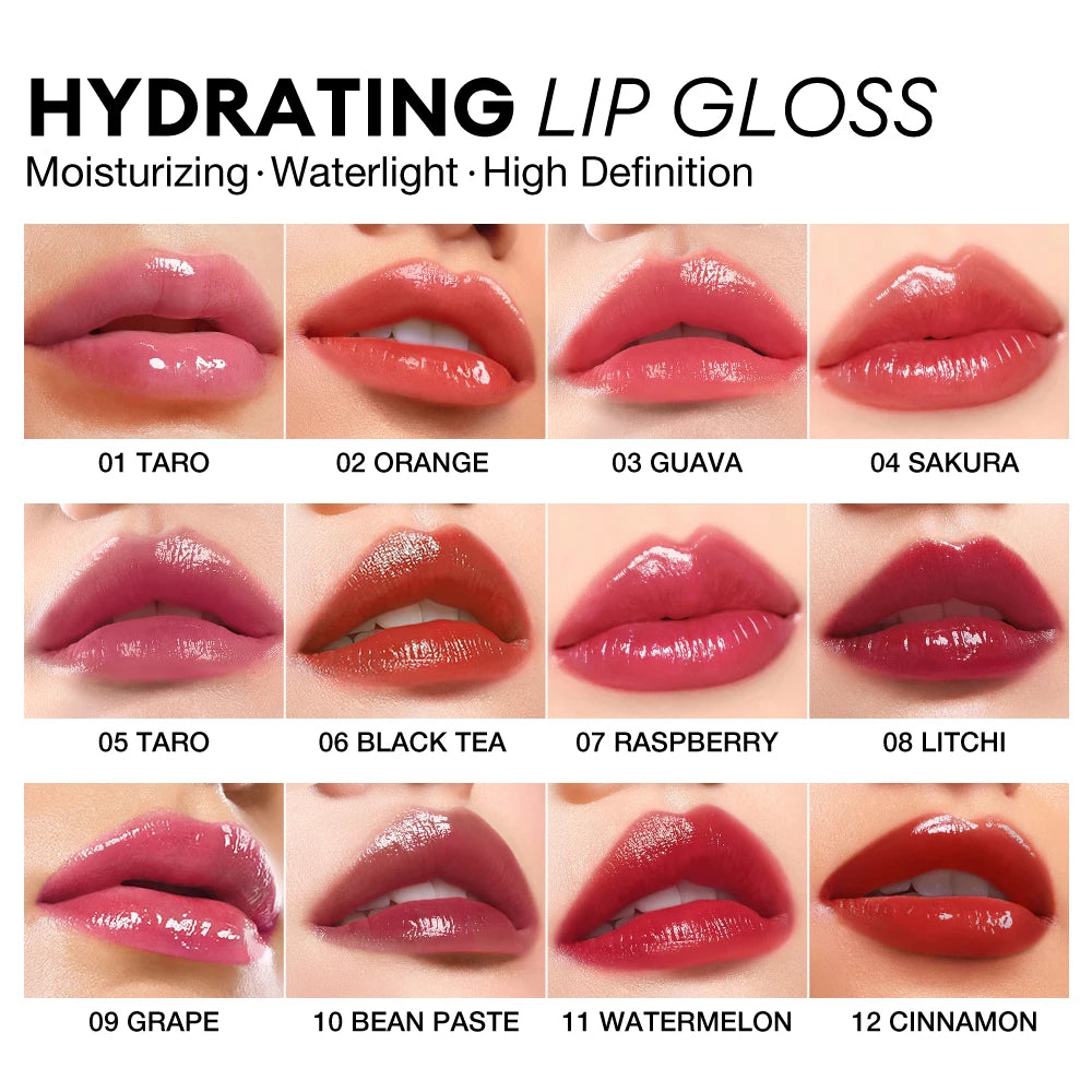 O TWO Lip Gloss Tint Moisturizing Long Lasting Glow Lightweight Qme