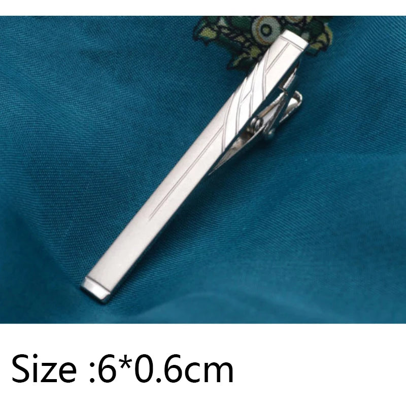 Tie Clip Men Metal Copper Simple Bar Clasp Practical Necktie Qme D3