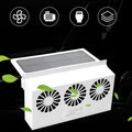 Upgrade USB Charging Solar Powered Fan Car Cooler Front/Rear Window Radiator Exhaust Fan Auto Air Vent Fan Ventilation Radiator Qme Default Title