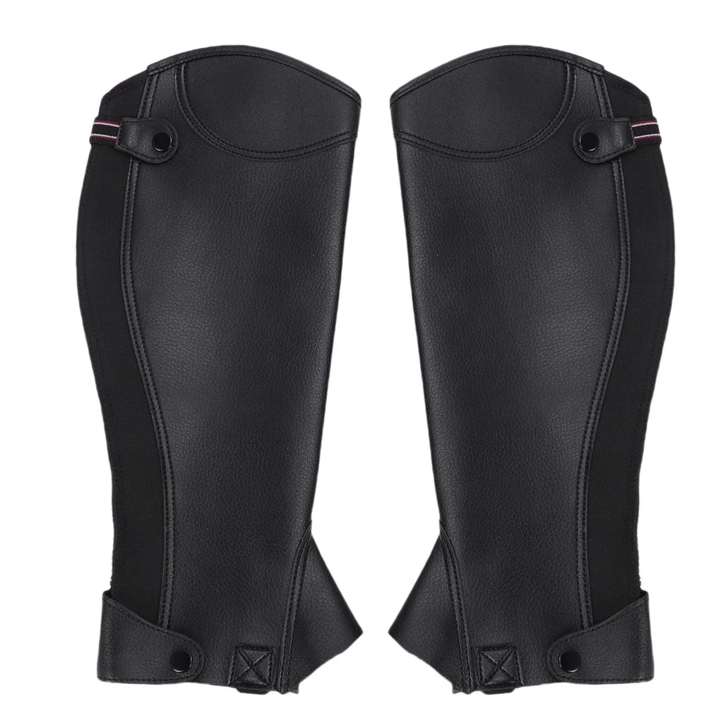Equestrian Half for Adults Microfiber Protective Leg Guard Half Chap for Horse Riding Adults Half Chap Riding Half Qme XL