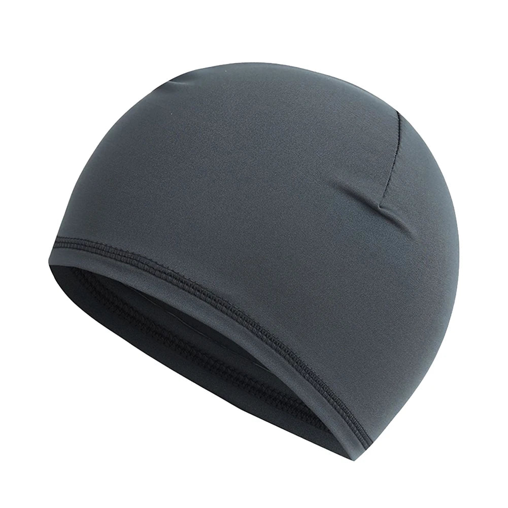 Cooling Skull Cap Helmet lining Beanie Dome Cap Breathable Sweat Adsorption Cycling Running Hat for Cycling Helmet Quick Dry Hat Qme Dark Grey