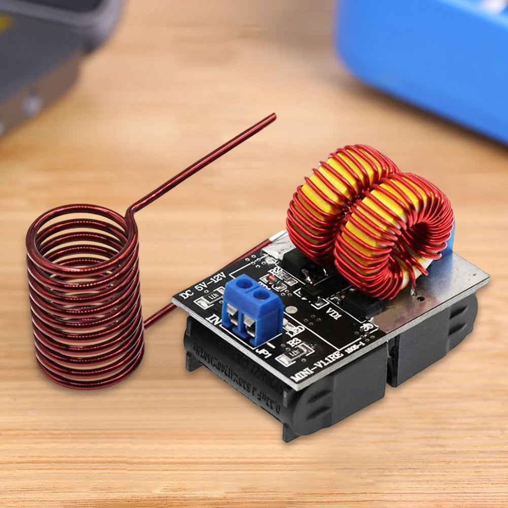 120W Mini ZVS Induction Heating Board DC 5-12.0V Input Voltage Heating Driver High Frequency Large Power Qme Default Title
