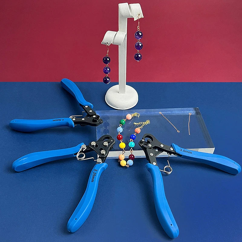 1.5/2.25/3mm Wire Rolling Plier Set For Wire Winding Bending Repair Jewelry Making Tool Round Nose Pliers For Wire Ring Wrapping Qme