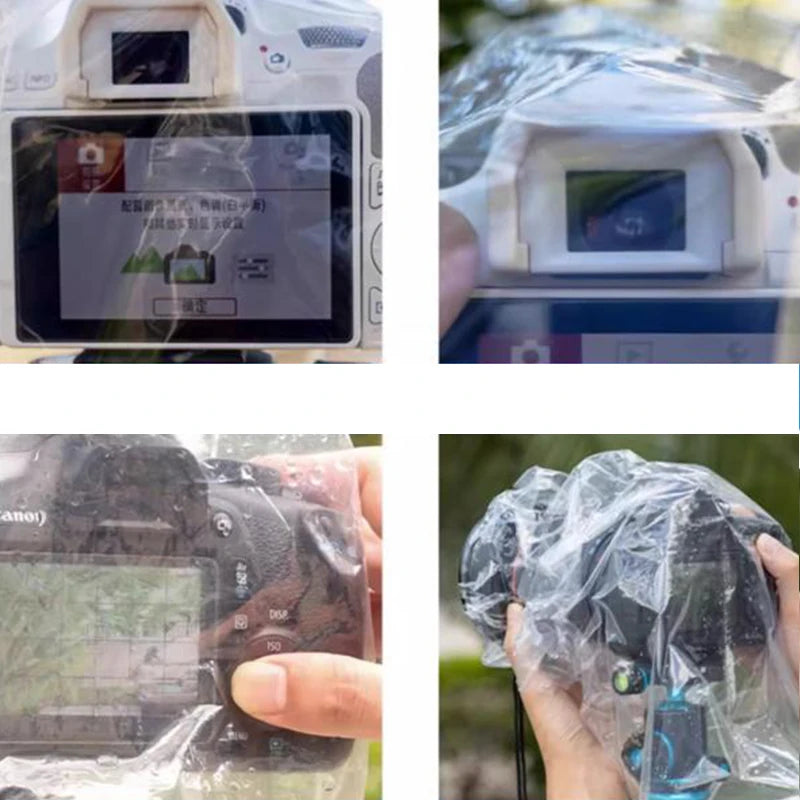 Waterproof Raincoat Camera Rain Cover Case Bag Protector RI-5 RI-6 Qme