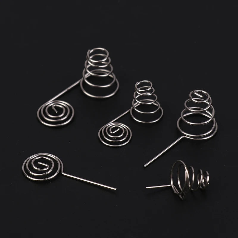 Nickel Wire AAA Battery Springs 5 Coil Contact Plate Positive Qme