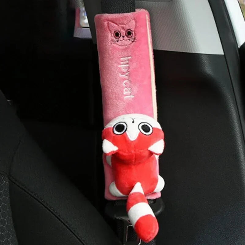 1pcs Cute Animal Car Seat Belt Pads Universal Car Seat Shoulder Strap Pad Cushion Cover Car Belt Protector Safety Belt Cover Qme 6