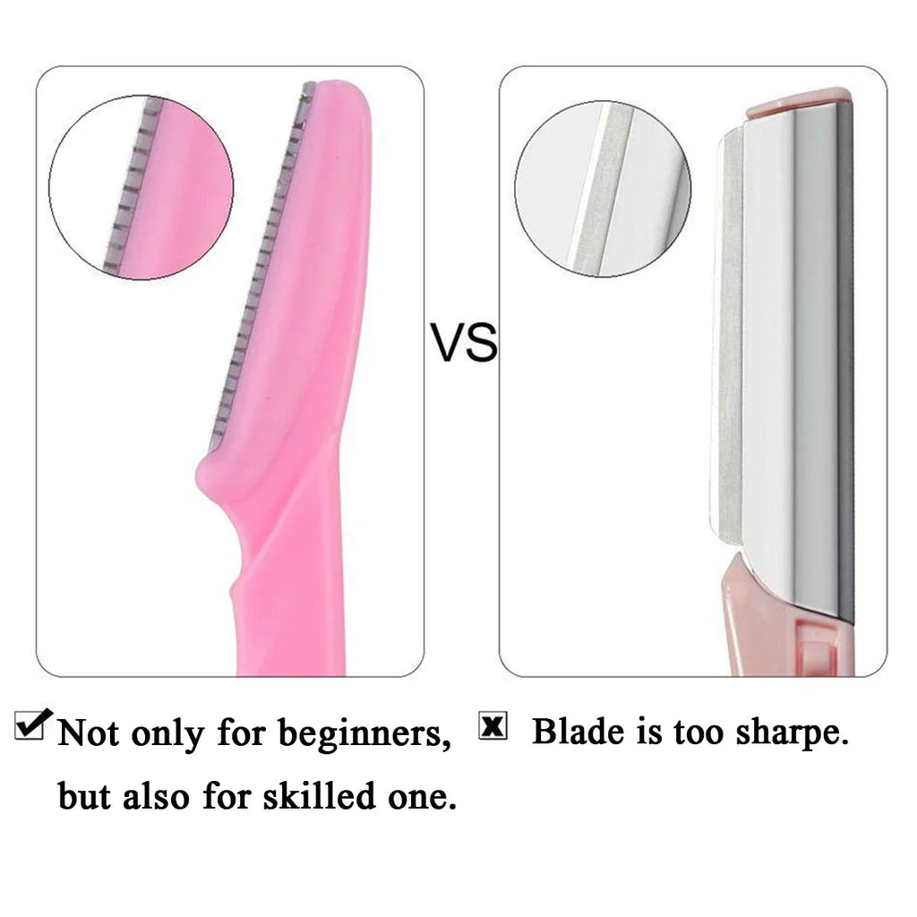 Bottle Eyebrow Razors Container Facial Eye Brow Trimmer Case Hair Qme