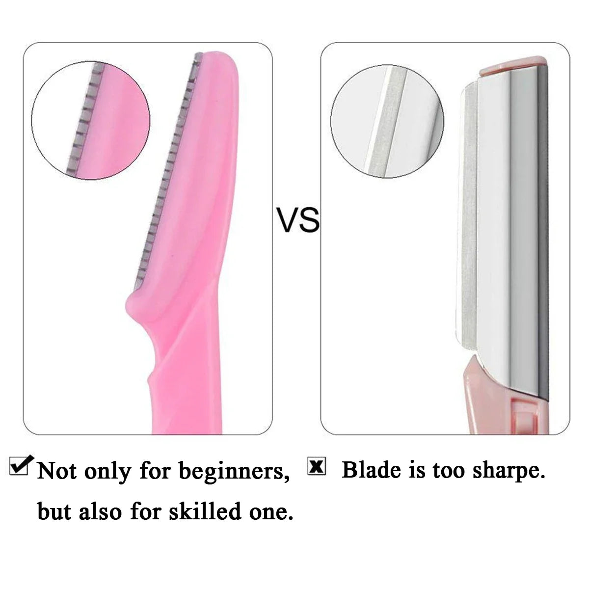 Bottle Eyebrow Razors Container Facial Eye Brow Trimmer Case Hair Qme