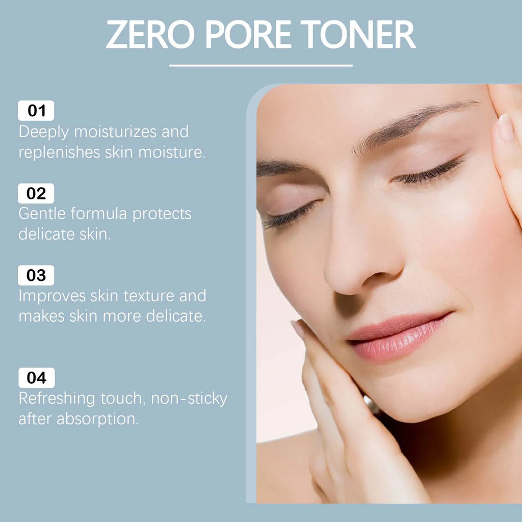 Exfoliating Hydrating Toner Moisturizing Smoothing Brighten Skin Pore Refining Improve Dry Skin Zero Pore Toner Soothing Formula Qme