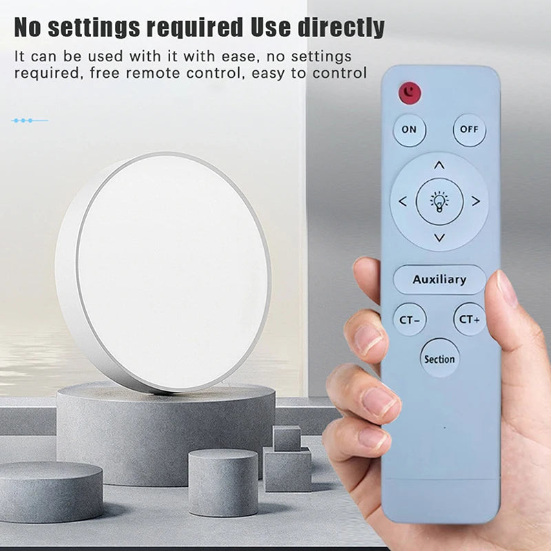 Infrared Remote Control Stepless Dimmer LED Fan Lamp Living Ceiling Room For Light Ceiling Light Floodlight Remote Control. Qme