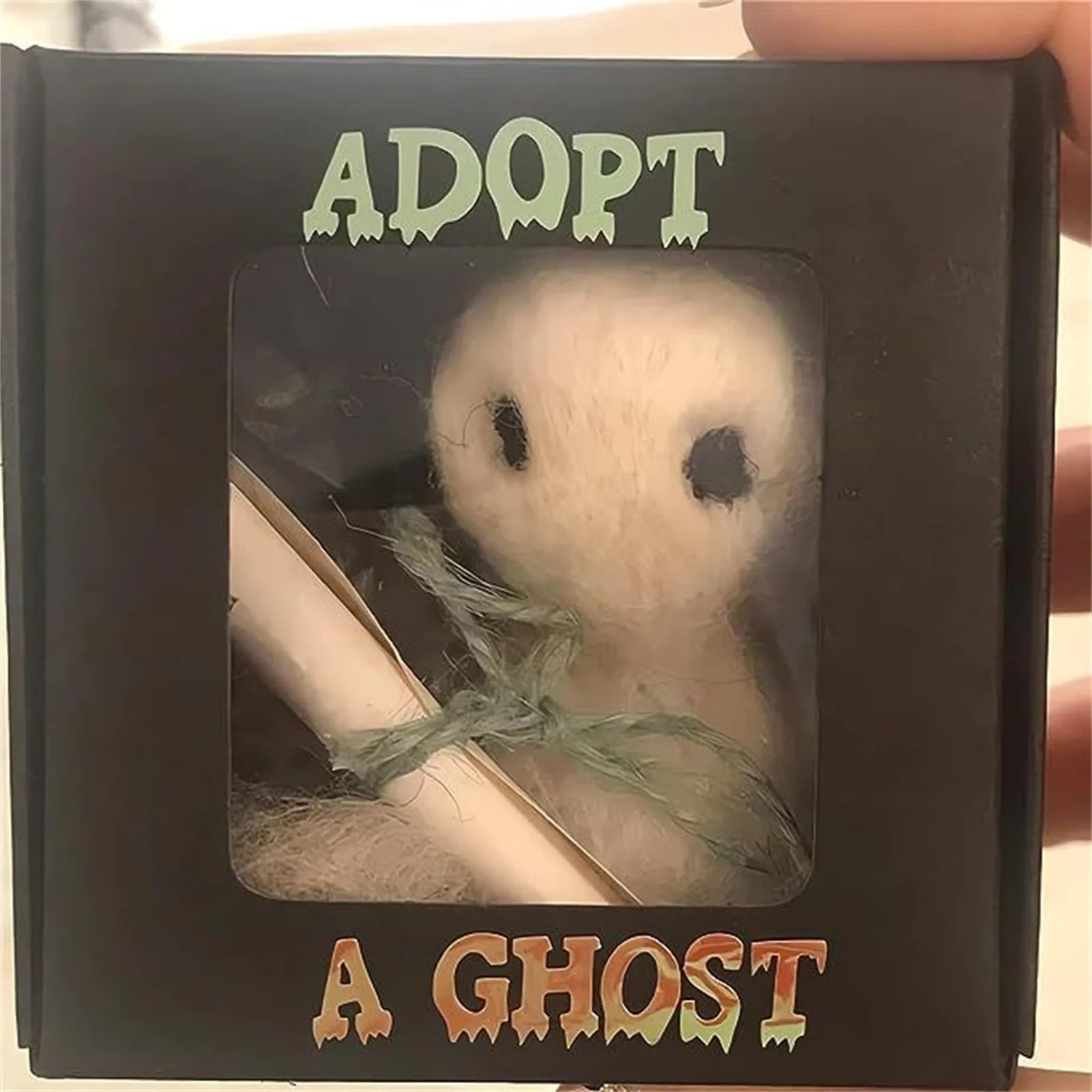 Adopt A Ghost - Cute Ghost Doll, One-of-a-Kind Ghost Friends, Ghost Toy, Halloween Creative Decoration Plush Toy Qme