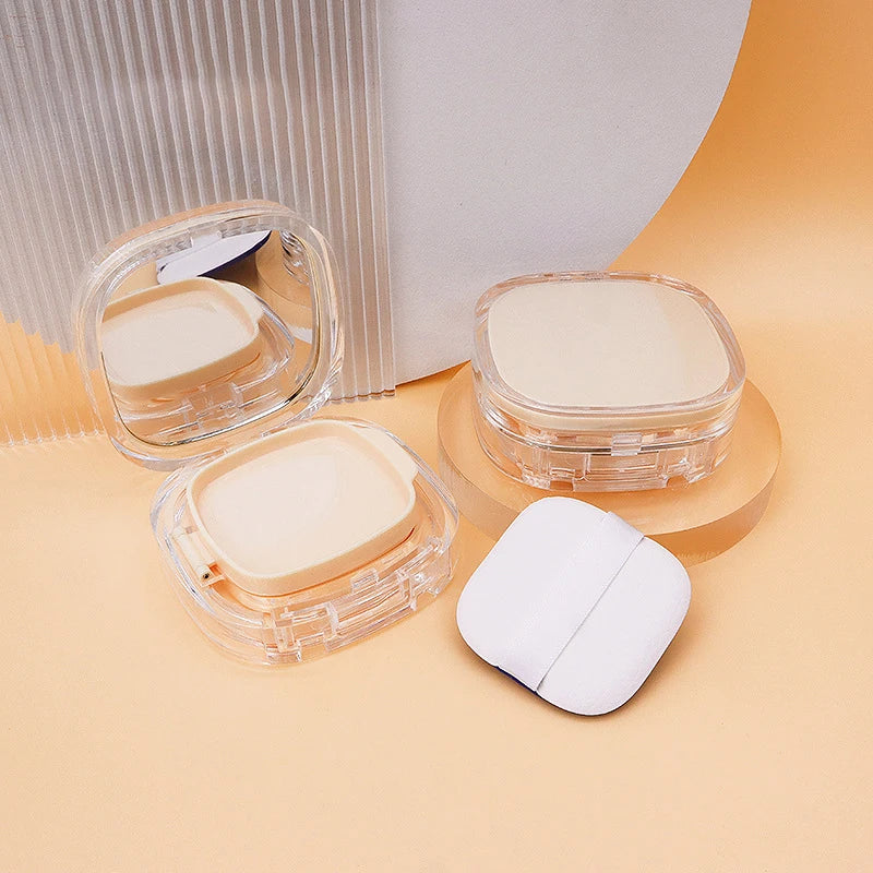 Empty Air Cushion Puff Box Mirror Sponge Portable Cosmetic Container Qme