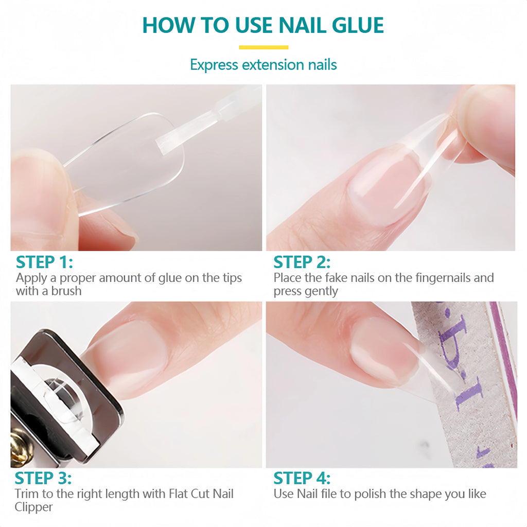 Nailpop Nail Glue 2 Strong Adhesive Fast Drying Long Lasting Qme
