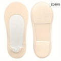 3D Anti Slip Low Top Boat Socks,soft Boat Socks ,shock-absorbing Summer Thin Breathable Shallow Mouth Invisible Anti Slip Socks Qme Beige 2pairs One Size