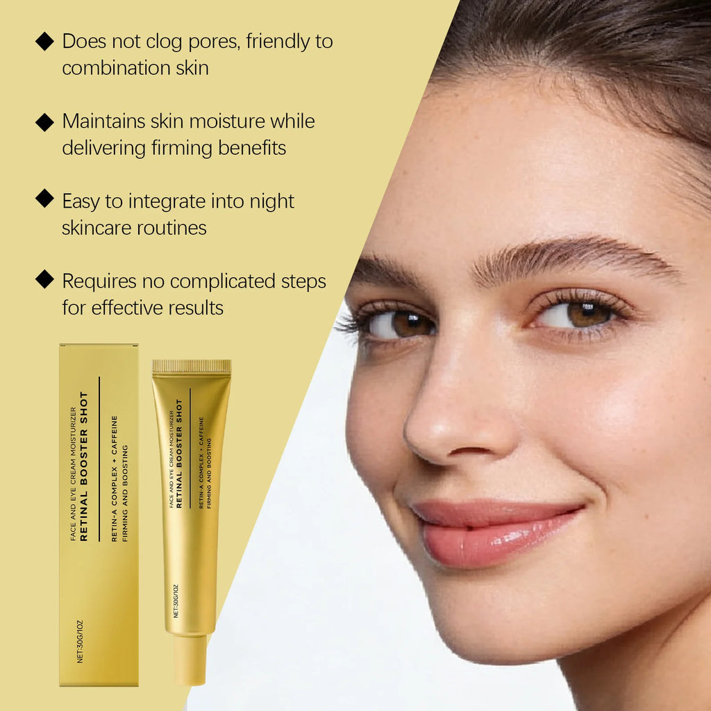 Retinol Firming Cream with Caffeine Tighten Skin Elasticity Strengthened Barrier Protection Rejuvenate Shrinks Pores Brighten Qme