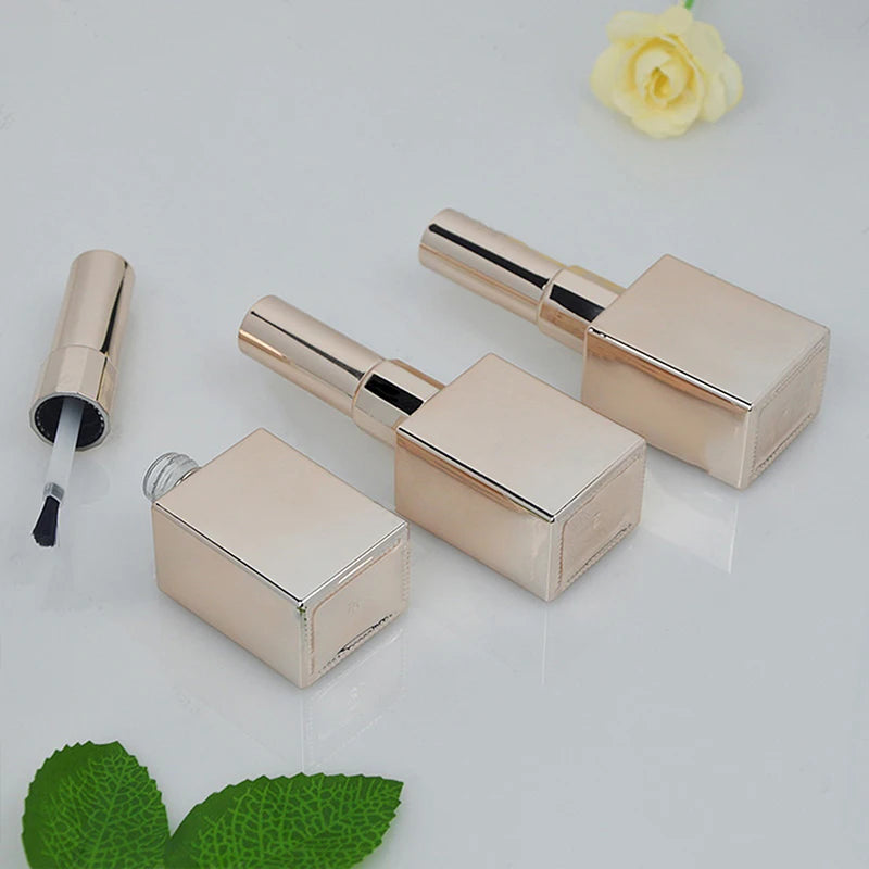 Glass Bottle Nail Polish Cosmetic Use Refillable Packaging Container Qme