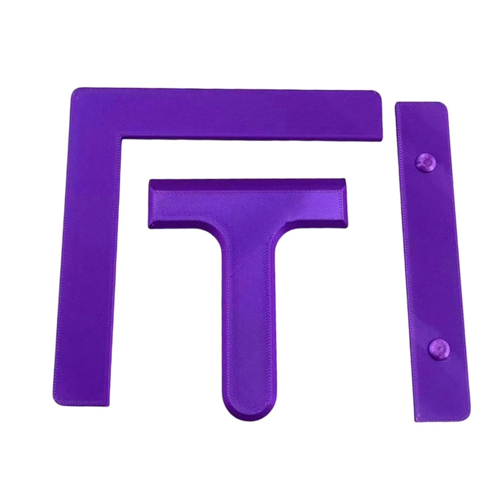 3-Piece Set Diamond Painting Alignment Ruler Diamond Art Straightening Tool Fits Square Kits for Adults Keeps Drills Aligned Qme Violet Purple