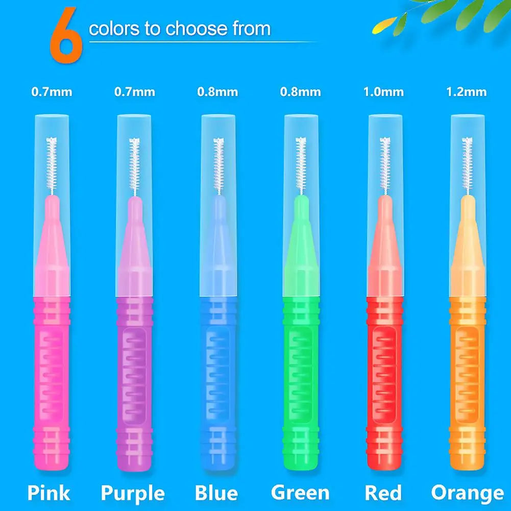 15 Pieces For Clean Tooth Brush Box Interdental Brush Gap Braces Gap Straight Orthodontic Interdental Brush Easy Use Qme