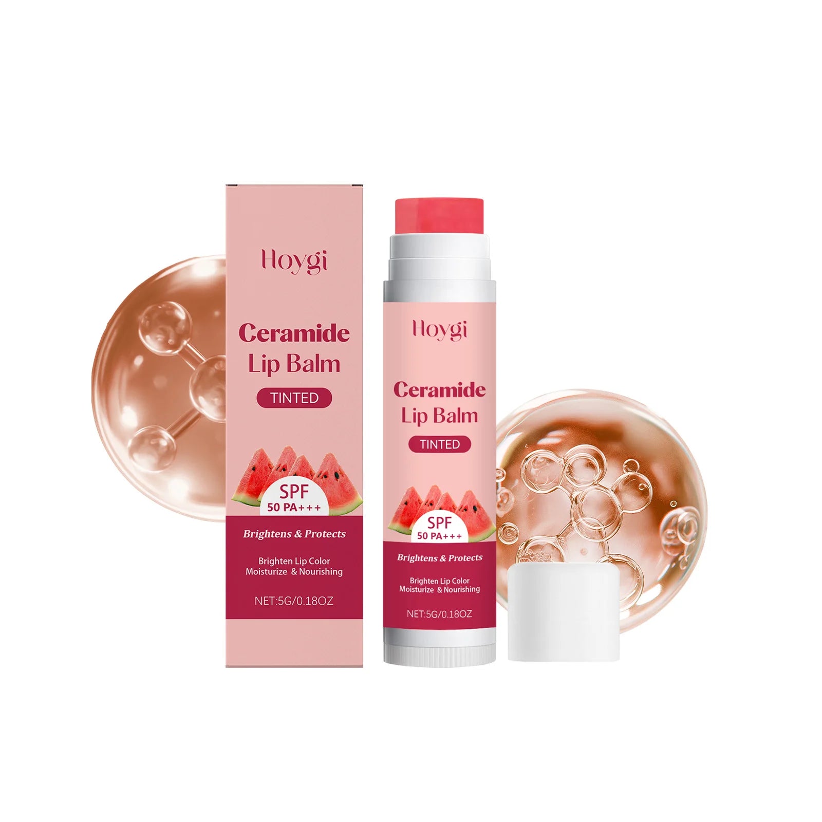 Ceramide Lip Balm Brightening Lips Lighten Lip Melanin Daily Moisturizing & Hydrating Repair Dry Chapped Lips Protection Qme 5g Boxed