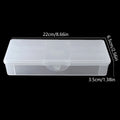Polishing Nail Buffer Files Plastic Container Rectangle Double-layer Qme Clear