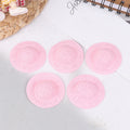 Decorative Dollhouse Woven Straw Hats 5 Child Role-play Toys Qme Pink