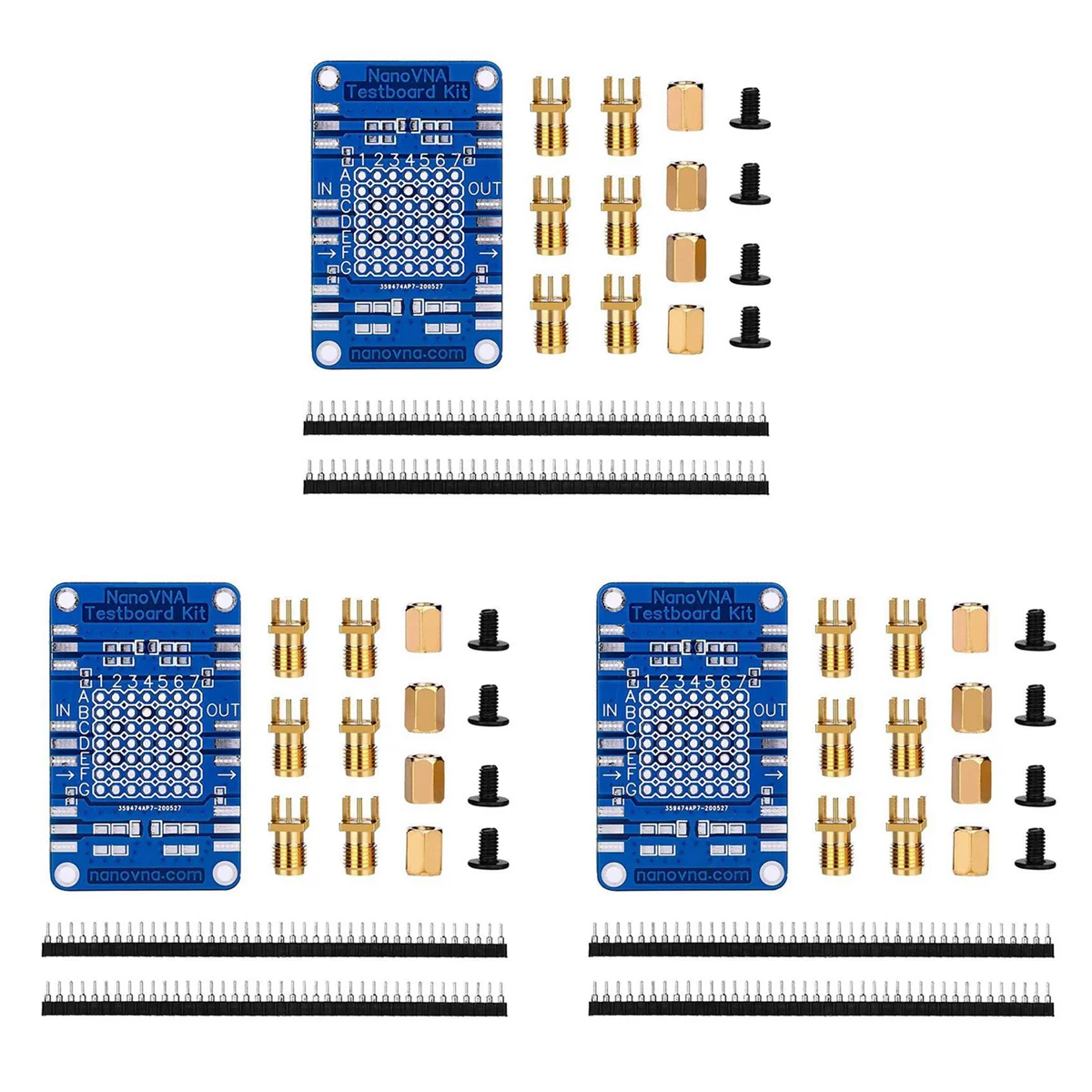 A02F-3X Nanovna Vector Network Analyzer Test Board Kit For Nanovna Network Analysis Test Board Demo Board Qme