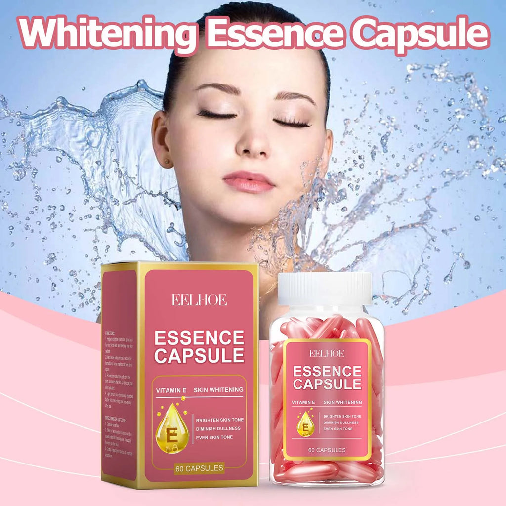 60Pcs Hyaluronic Acid Capsules Essence Moisturizing Brightening Even Skin Tone Niacinamide Whitening Serum Capsule Face Care Qme
