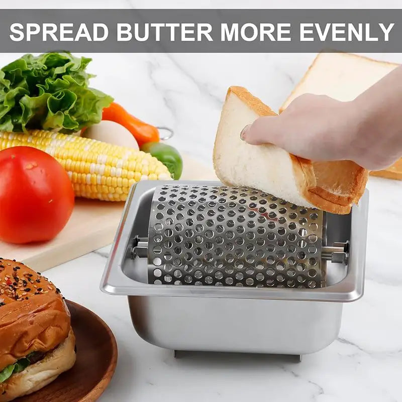 Butter Wheel Evenly Spread Stainless Steel Melted Dispenser Roller Qme