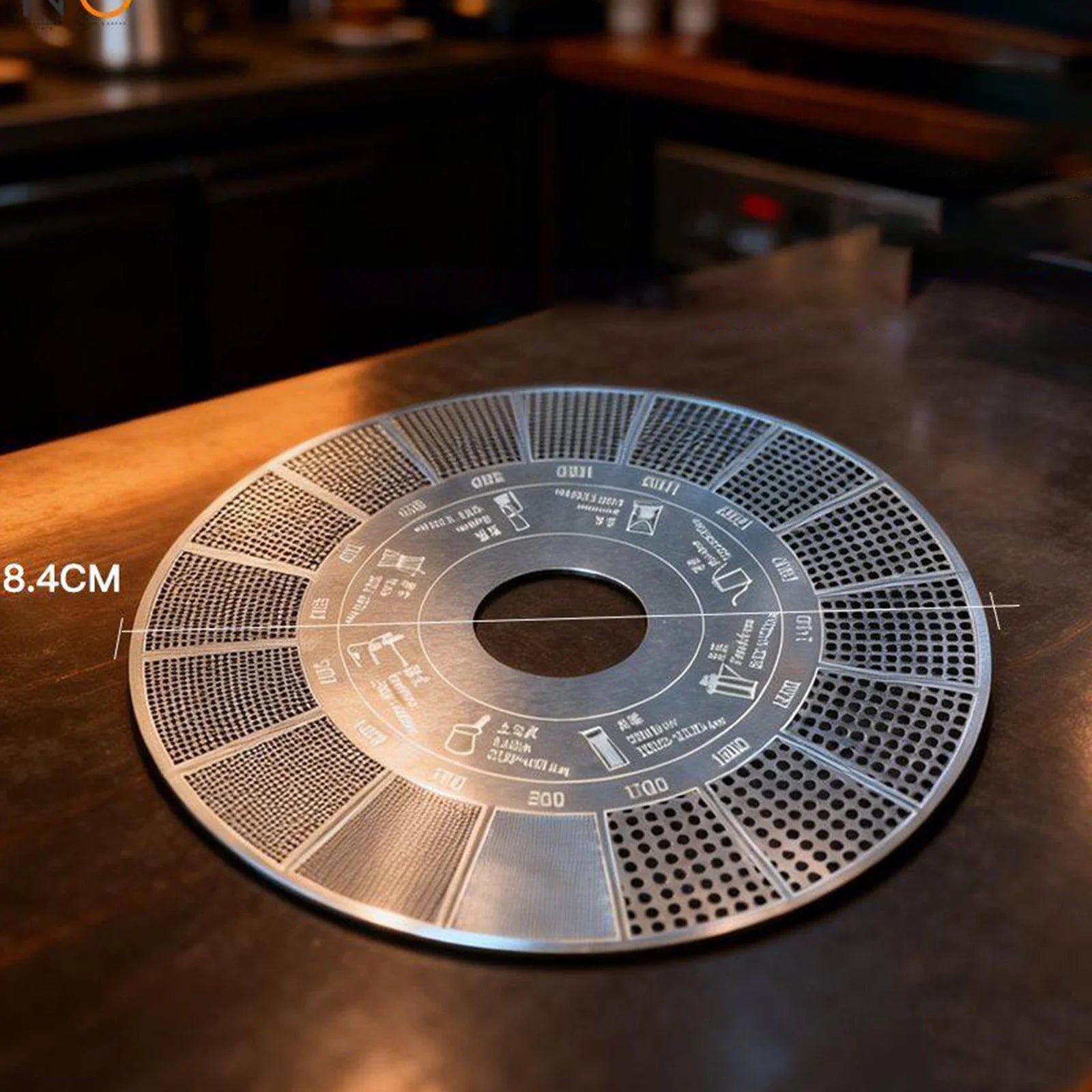 Grinding Thickness Reference Comparison Card Grinder Powder Scale Qme