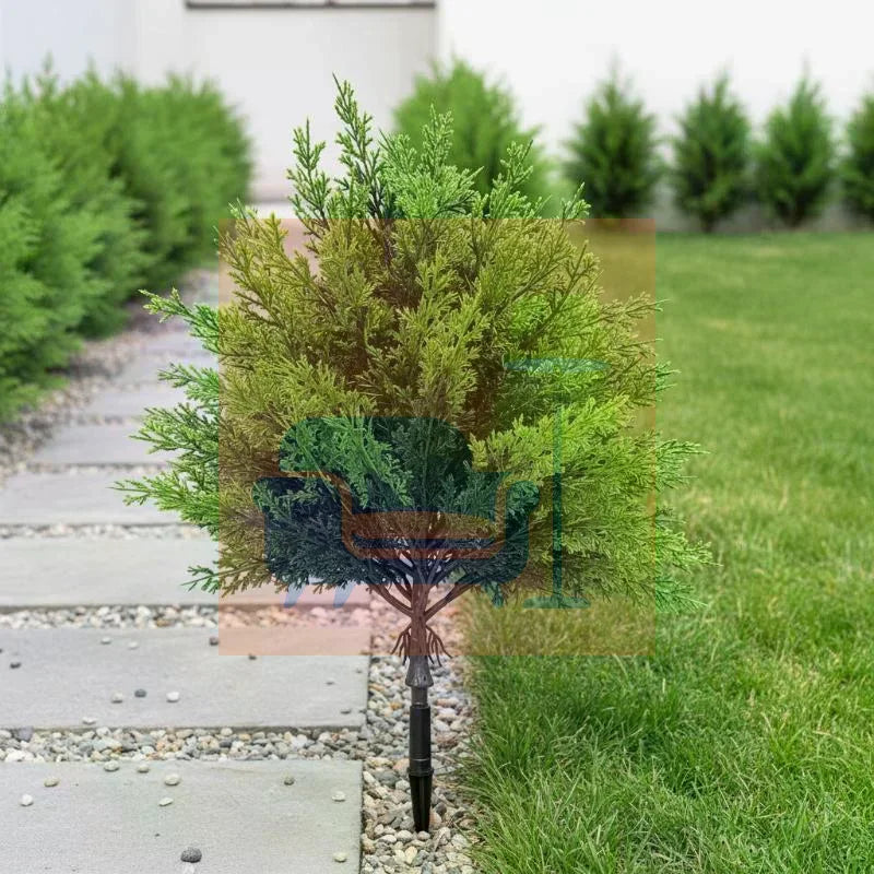 Artificial Cedar Topiary Trees Christmas Decorations Indoor Outdoor Small Realistic Greenery Cedar Pine Tree Home Garden Decor Qme