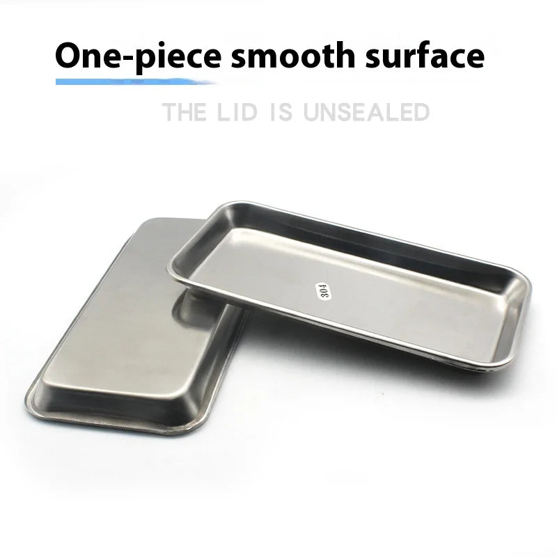 304 Stainless Steel Dental Tray Hospital Oral Instruments Storage Qme