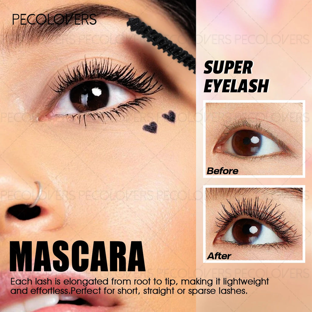 Gold Tube Mascara Black Long-lasting Natural Waterproof Sweat-proof Qme