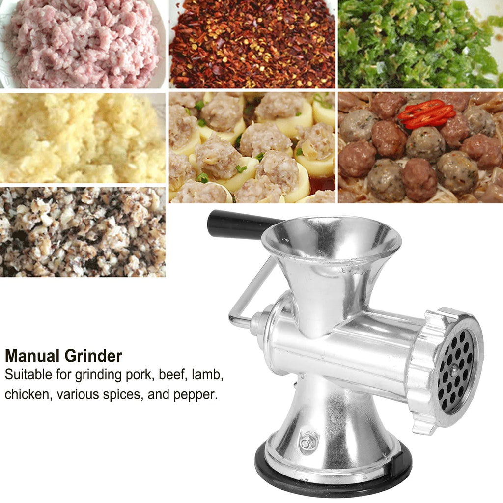 Meat Grinder Aluminum Alloy Manual Meat Grinder Sausage Stuffer Grinding Machine Home Kitchen Accessory Grinding Machine Qme