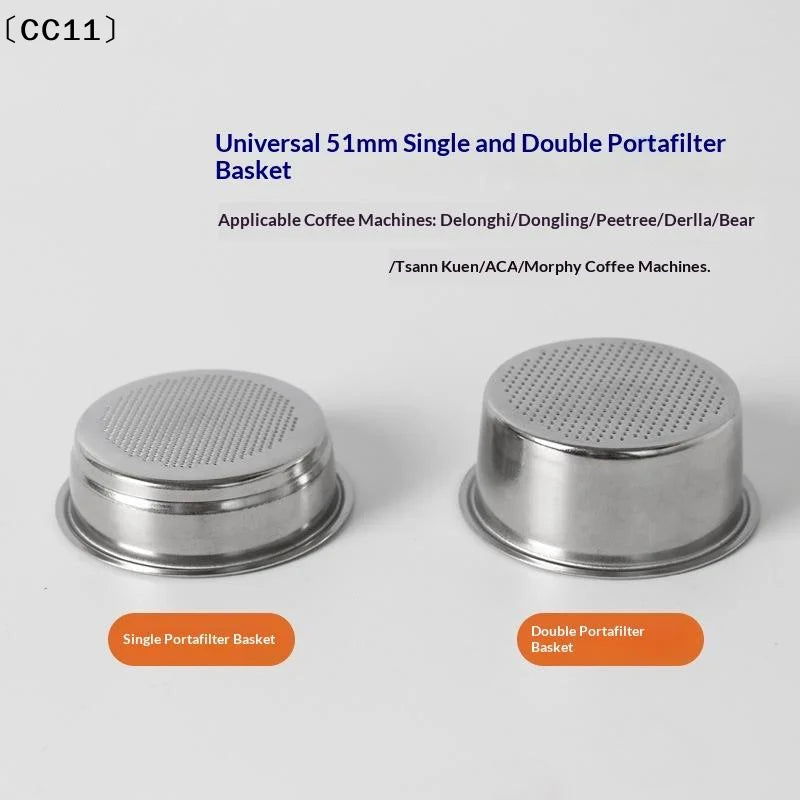 51 1-Cup 2-Cup Filter Replacement Basket Coffee Bottomless Qme