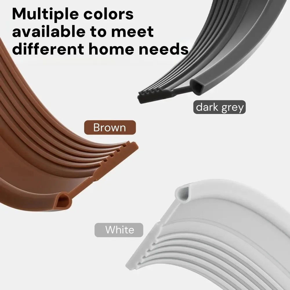 1M Door Sealing Strip Windproof Soundproof Waterproof Barriers for Doors Windows Insect Proof Filling Strip for Door Bottom Gap Qme