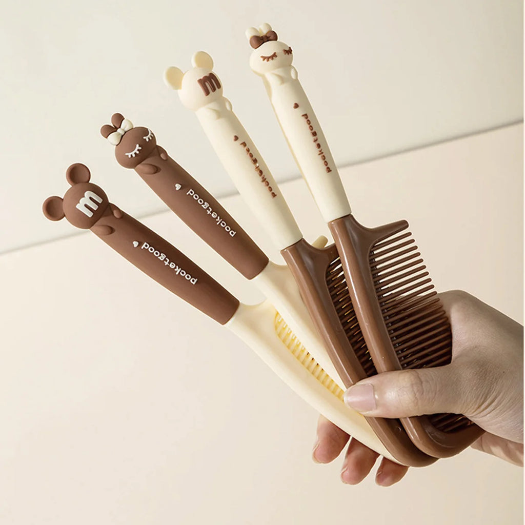 Cartoon Hair Comb Mouse Rabbit Shaped Women Students Styling Tool Qme