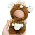 Labubu and any 10-17cm doll animal doll clothing, 17cm doll crochet cloth set, fashionable and cute doll clothing accessories Qme Chocolate