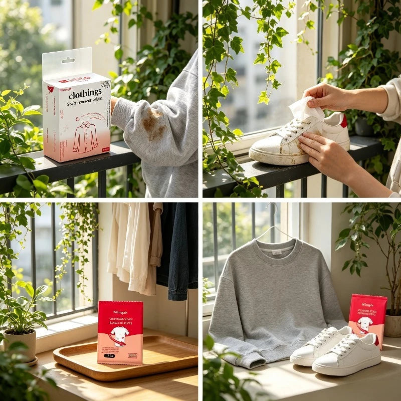 Multifunctional Dry Clean Down Jacket / White Shoes, Disposable Garment Stain Removal Wet Wipes, Leather Jacket Stain Remov Qme