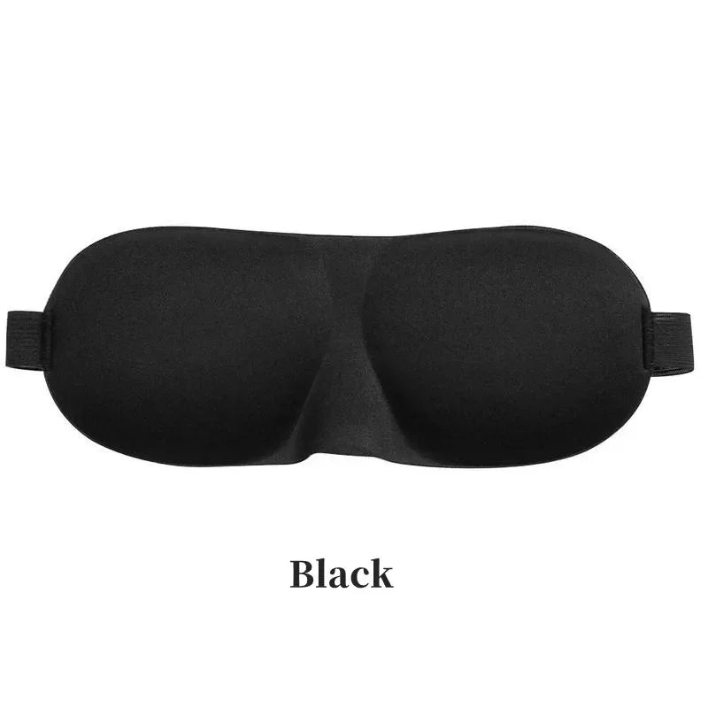 Eye Patch Women Men Soft Portable Blindfold Travel Sleep Eyepatch 3D Sleep Mask Natural Sleeping Eye Mask Eyeshade Cover Shade Qme Black