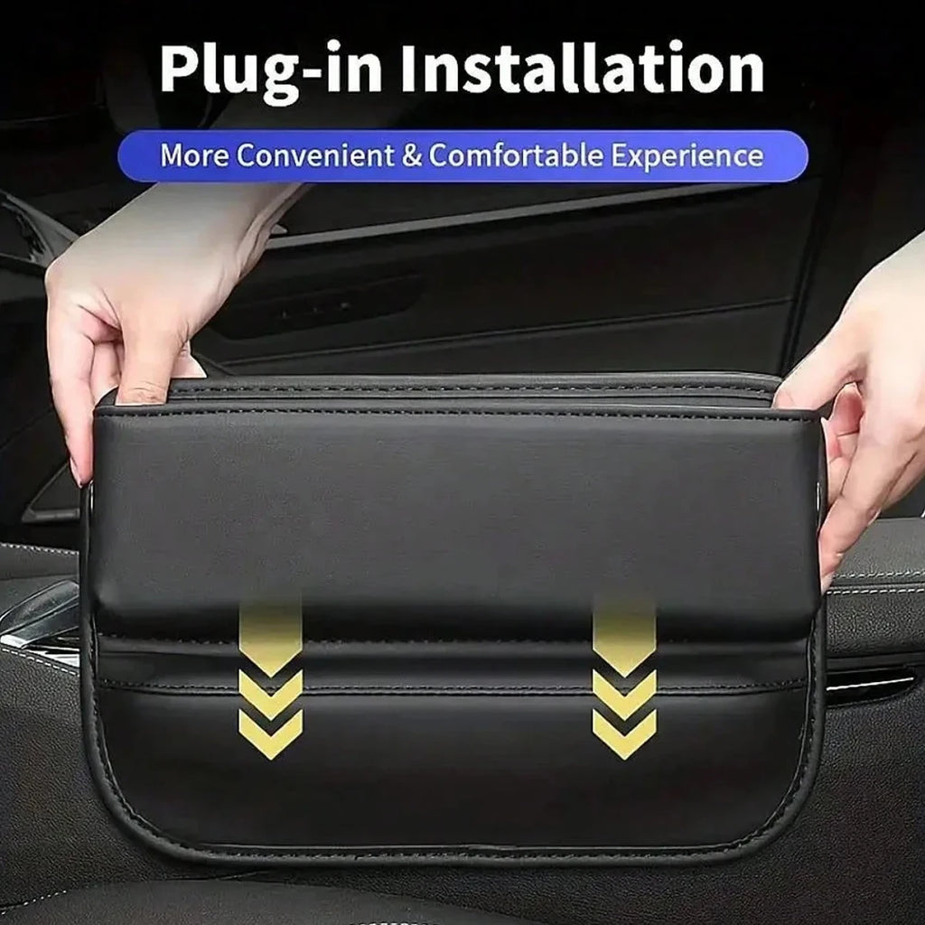 Car Seat Gap Filling Material Leather Storage Box Cup Holder Qme