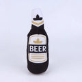 Chewable Interactive Sound Toys Realistic Beer Bottle Shaped Squeaky Qme Gray