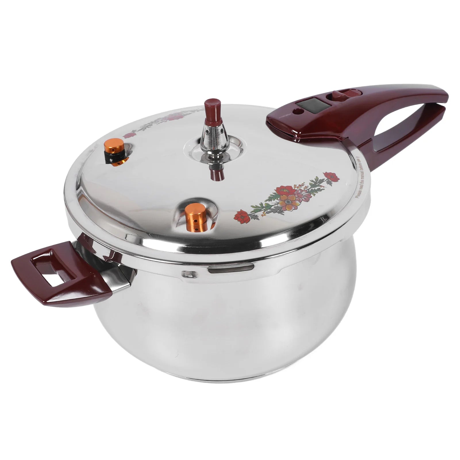 Pressure Cooker Stainless Steel 80KPA Pressure Cooker Ergonomic Handle Multiple Security Guard for Home Use 6/7/9/11L Qme