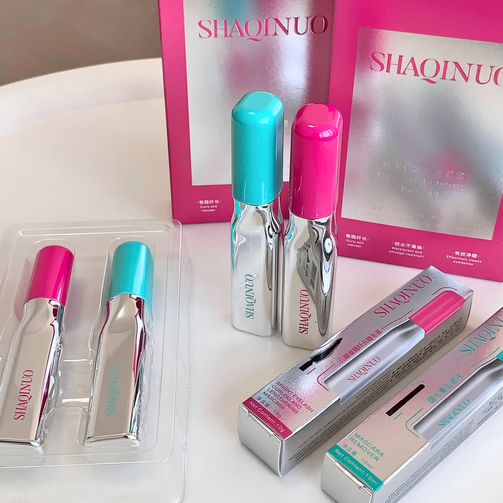 SHAQINUO Curly Black Sun Flower Mascara Makeup Remover All Day Qme