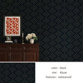 Waterproof Moisture-proof Thickened European Modern Wall Sticker Qme black 45cmX3m
