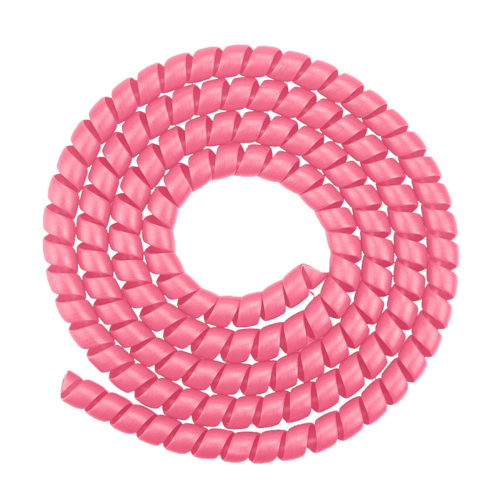 1.3m Line Spiral Winding Cable Wire Cover Wear-resistant for M365 PRO 2 Universal Line Organizer Pipe Protection Spiral Wrap Qme Pink