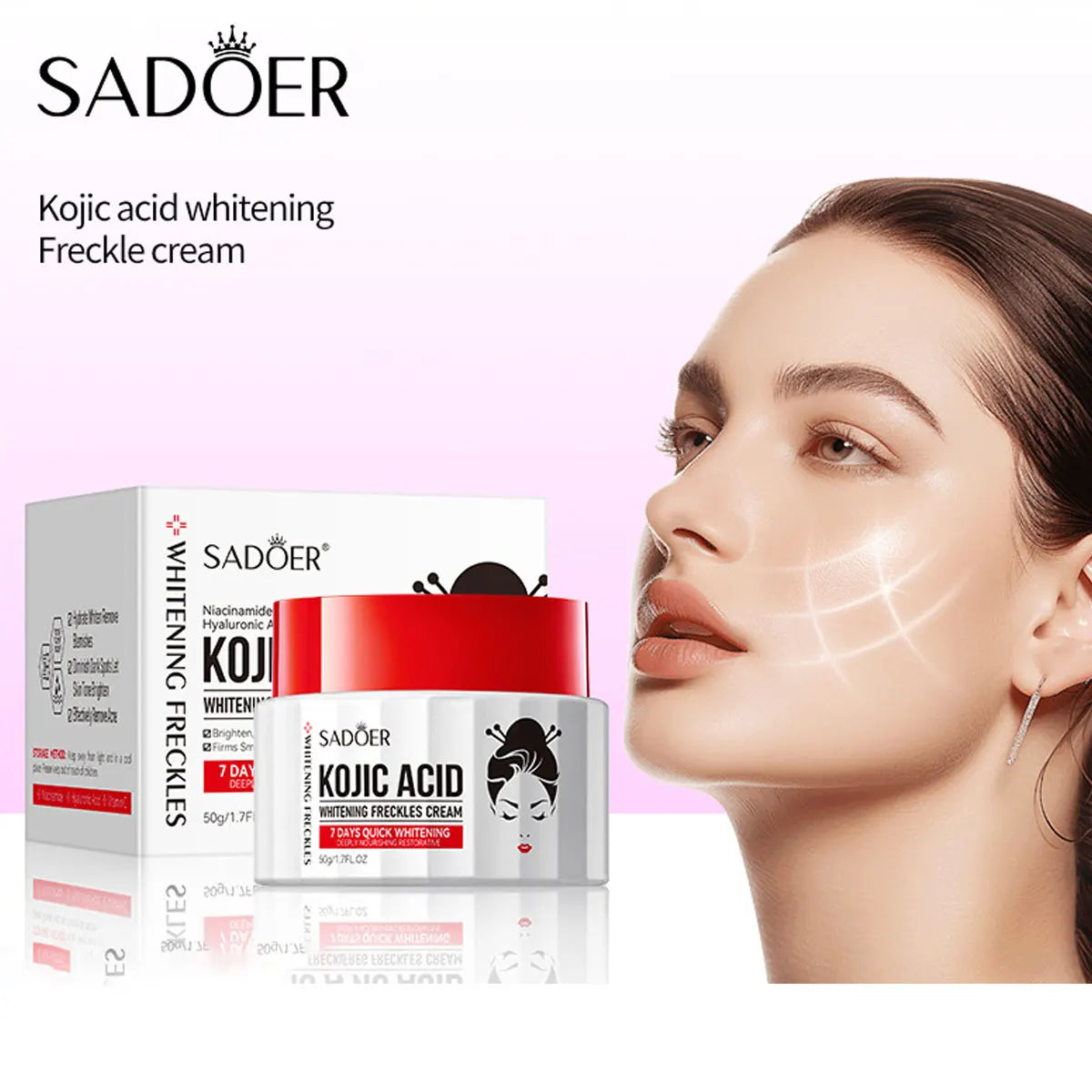 Kojic Acid Whitening&spot Removing Cream Moisturizing&brightening Face Qme