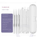 Acne Needle Blackhead Clip Remover Extraction Pore Black Head Clean Qme 11Pcs Set