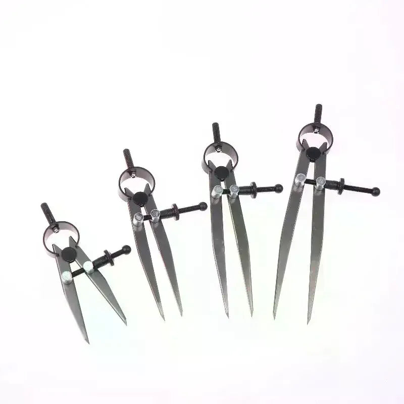 Adjustable Compasses Gauges Leathercraft Line Marking Gauge Wing Divider Rotating Scratch Gauge Handcraft Leather Tool Qme