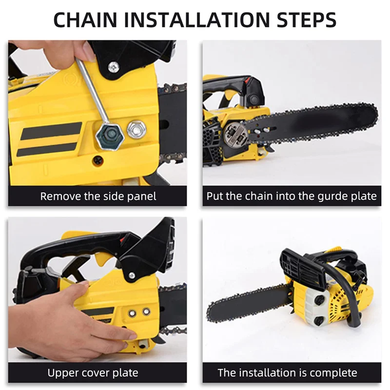 A02F-8Pcs 18Inch Chainsaw Chain 62 Drive Links 0.05In Gauge, 3/8In Pitch, 18In Replacement Chain Low-Kickback Chainsaw Chain Qme As Shown NONE